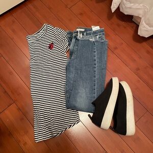 Loft Striped Ladybug T-shirt